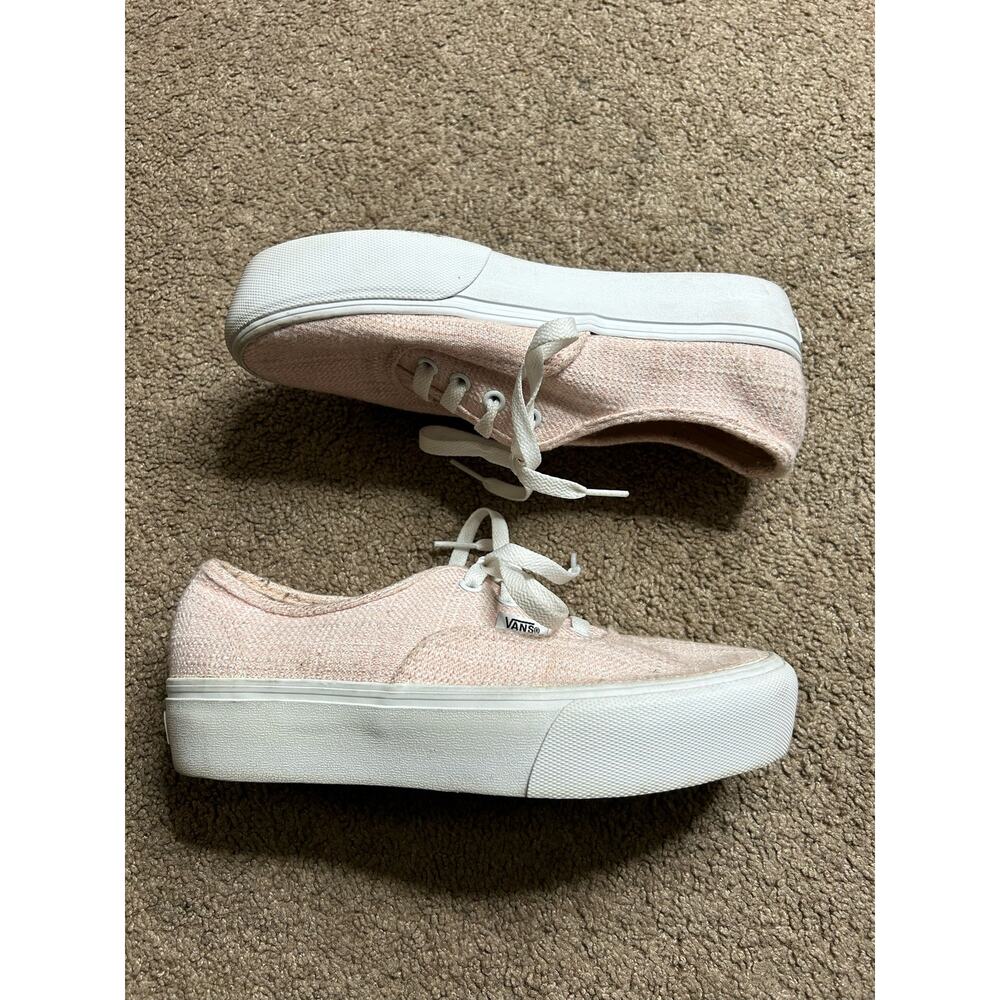 Women’s Size 8 Tweed Platform Stack Form Vans Sne… - image 3